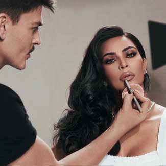 Kim Kardashian and make-up artist Mario Dedivanovic