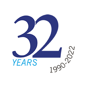 32 years celebrate logo